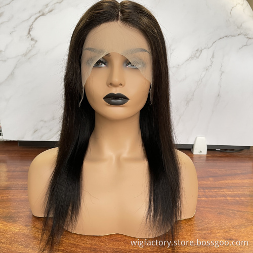 13*6*1bone straight human hair wigs,40 inches wigs for black women,150%  Density human hair wigs brazilian full lace